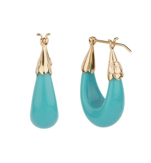 „Ecume Pm“ Ohrringe – Blau
