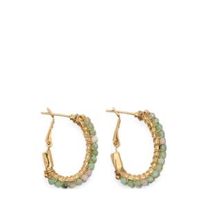 Ohrringe „Creole Lyre“ – Gold & mehrfarbig