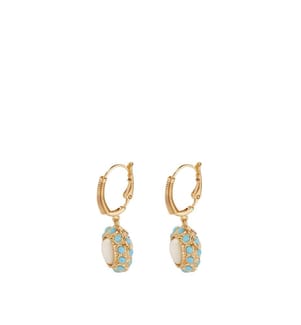 „Tao Splash“-Ohrringe – Gold, Weiss und Blau