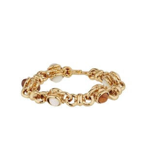 Armband „Amarante“ – Gold & Braun