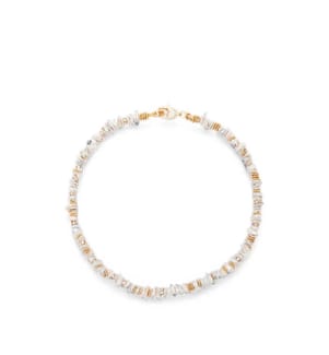 Mini collana "Aloha" - Oro e bianco