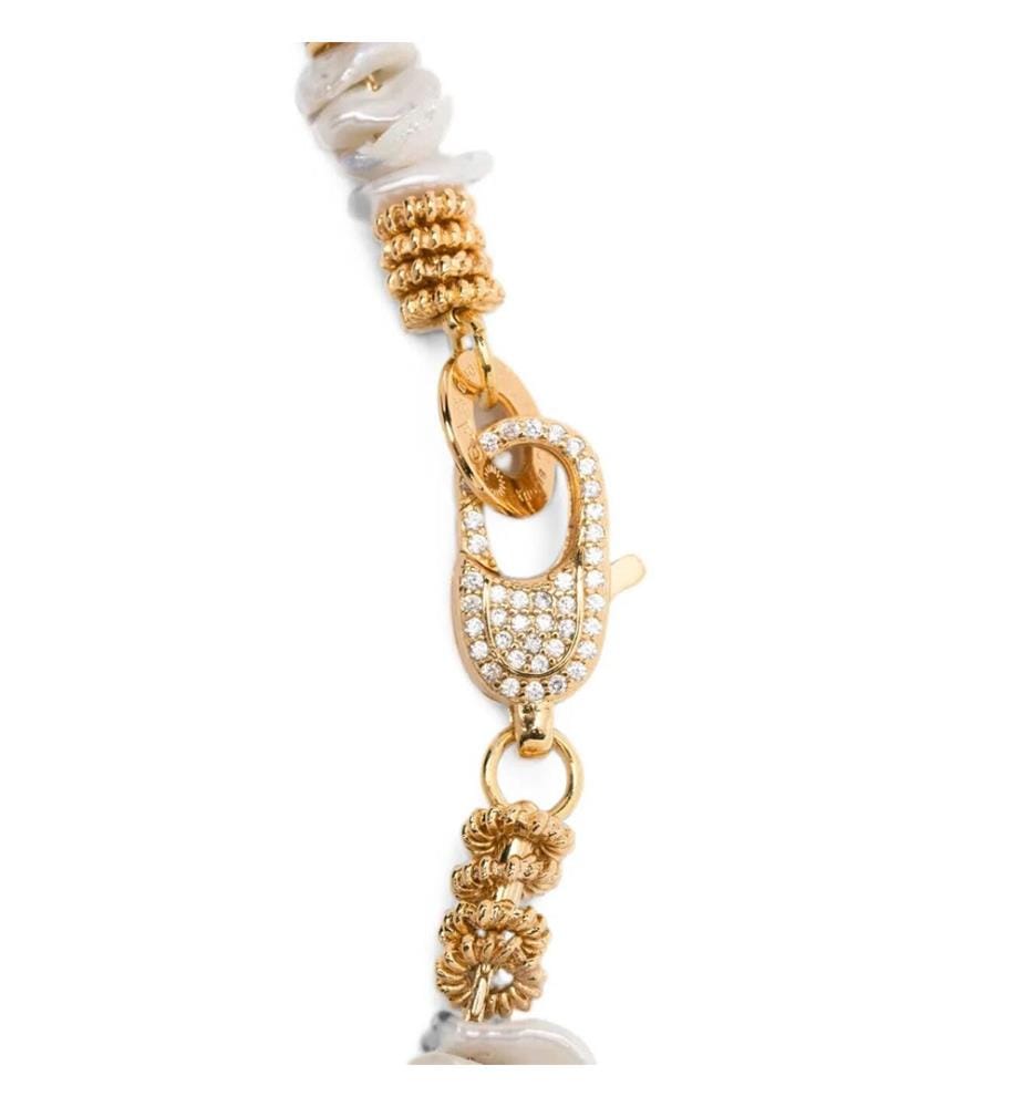 Mini collana "Aloha" - Oro e bianco
