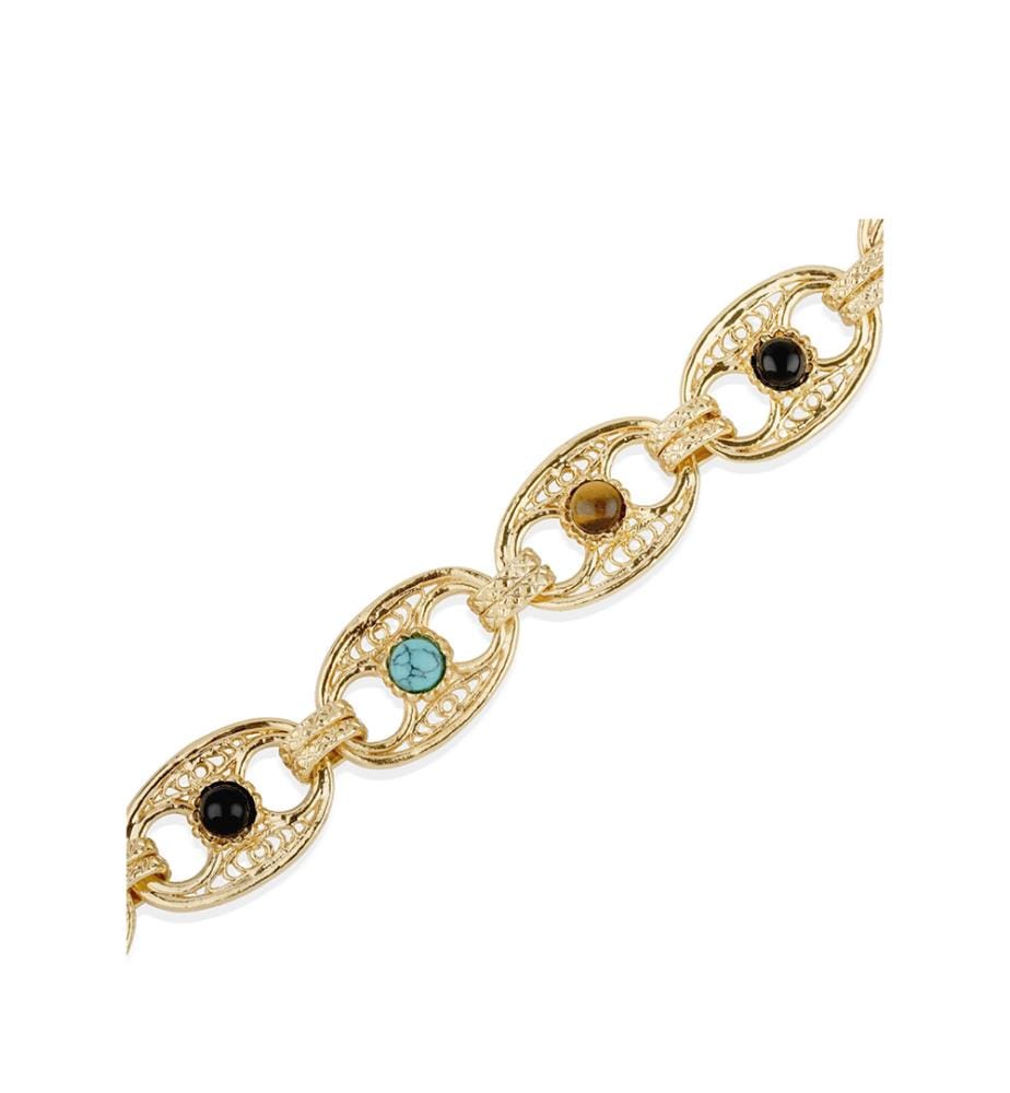 "Carthage Psp" Necklace - Gold & Multicolor