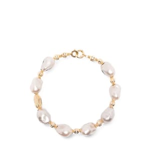 Collana "Miwa" - Oro e bianco