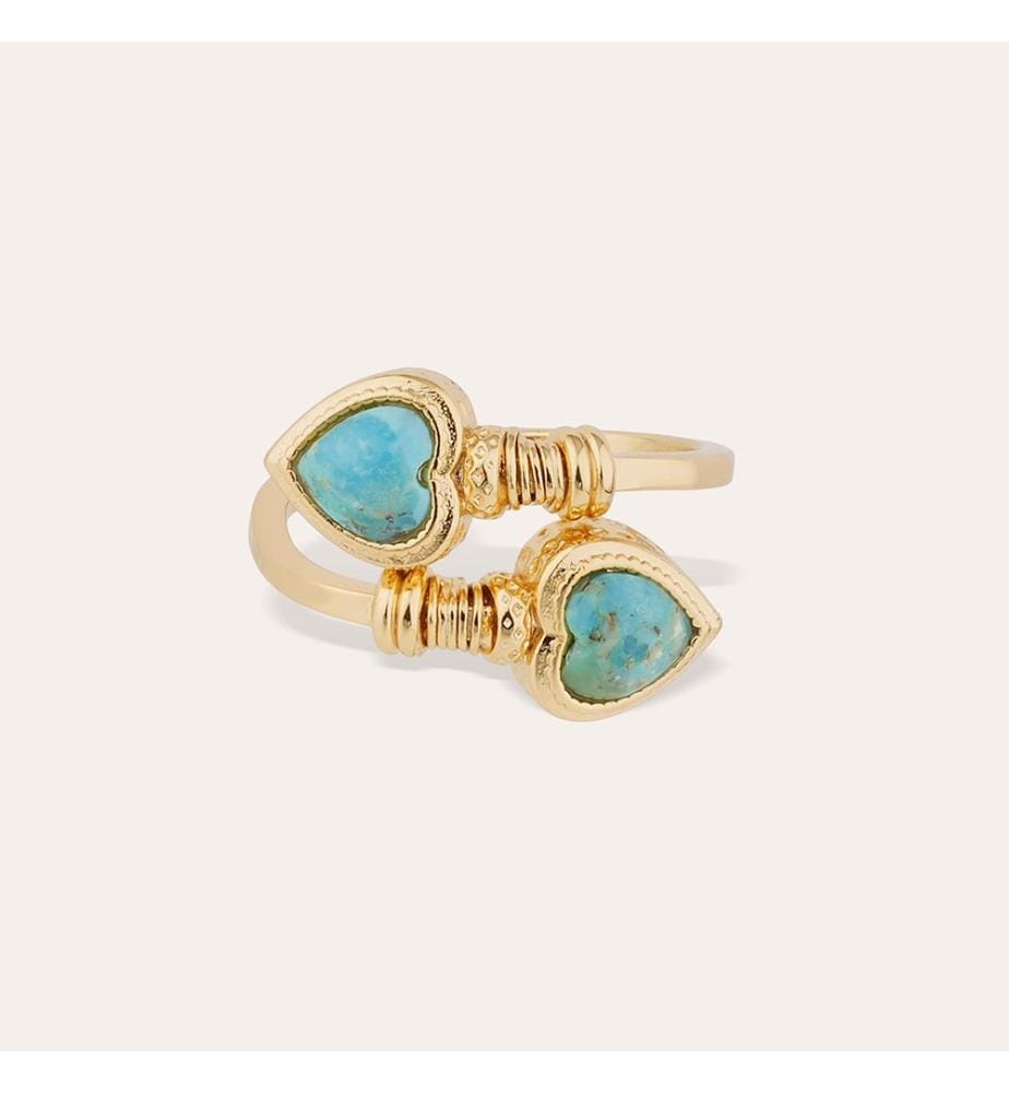 Ring „Duality Amore“ – Gold & Türkis