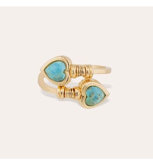 Ring „Duality Amore“ – Gold & Türkis