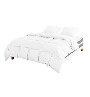 Pack Leon Matratze 160 x 200 + 2 Lattenroste 80 x 200 + 2 Kopfkissen 60 x 40 + 1 Duvet 220 x 240 cm - Höhe 22 cm