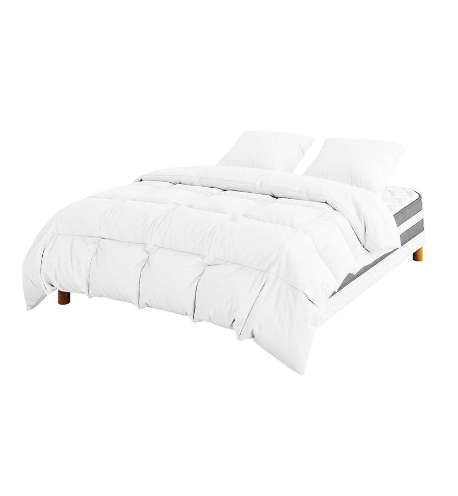Pack Leon Matratze + Lattenrost 140 x 190 + 2 Kopfkissen 60 x 40 + 1 Duvet 200 x 200 cm - Höhe 22 cm