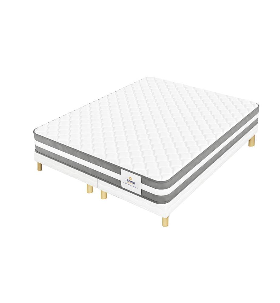 Materasso 180 x 200 + 2 basi per letto 90 x 200 cm Leon