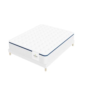 Pack Super Confort 140 x 200 Matratze & 1 Matratzenauflage 5 cm - Vasco 30 cm