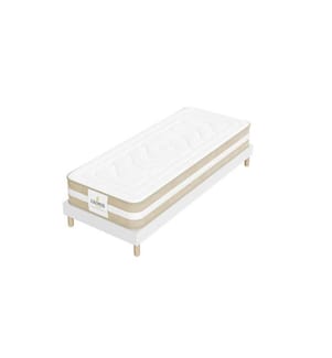 Pack Super Confort 180 x 200 - 2 Matratzen 90 x 200 & 1 Matratzenauflage 180 x 200 Sotop 5 cm - Gamma 30 cm