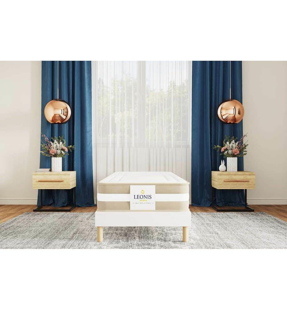 Pack Super Confort 160 x 200 - 2 Matratzen 80 x 200 & 1 Matratzenauflage 160 x 200 Sotop 5 cm - Gamma 30 cm