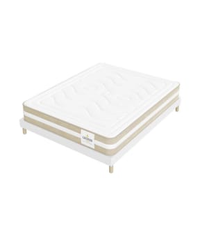 Pack Super Confort 160 x 200 Matratze & 1 Matratzenauflage 5 cm - Gamma 30 cm