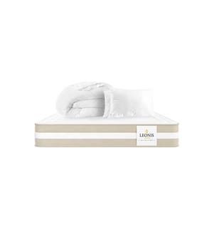 Pack Matratze 180 x 200 + 2 Kopfkissen 60 x 40 + 1 Duvet 240 x 260 cm - GAMMA 30 cm