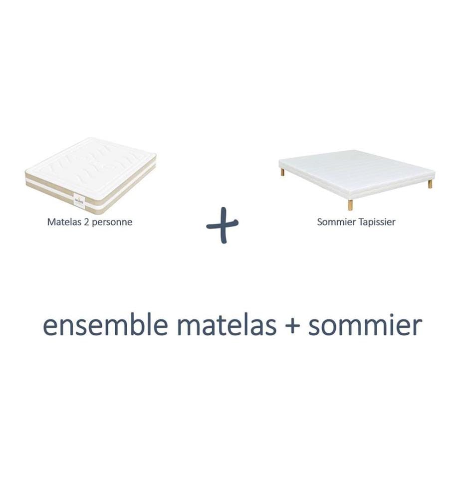 Pack Gamma Materasso + Base 140 x 190 cm - Altezza 30 cm