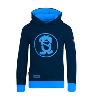 Hoodie Troll - Marinblau und Blau