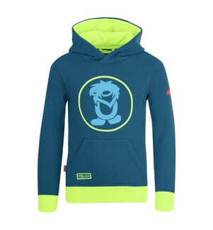 Kinder Troll-Pullover - petrol-lime
