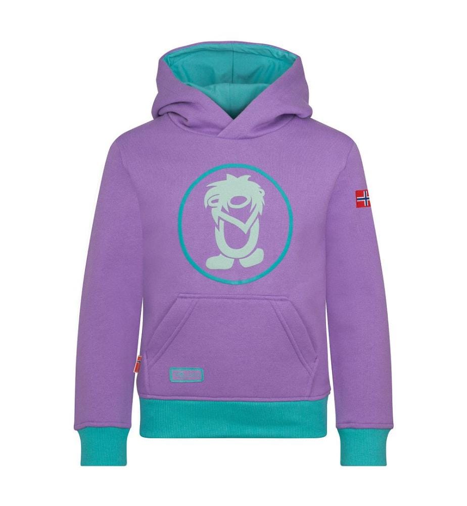 Troll-Pullover - violettes Sorbet und Aquamarin