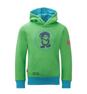 Troll Hoodie - frisches Grün und dunkles Marine