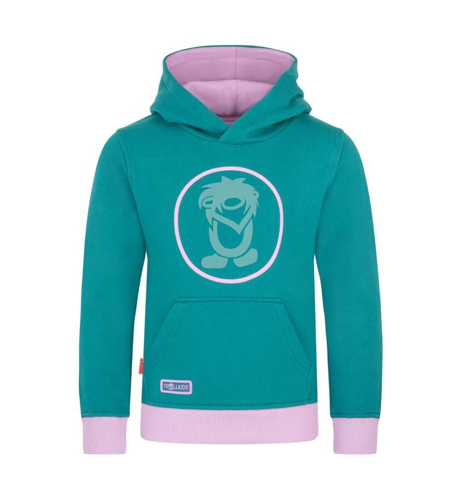 Pullover mit Kapuze - ozeangrün/hellviolett/staubtürkis