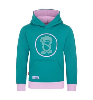 Pullover mit Kapuze - ozeangrün/hellviolett/staubtürkis