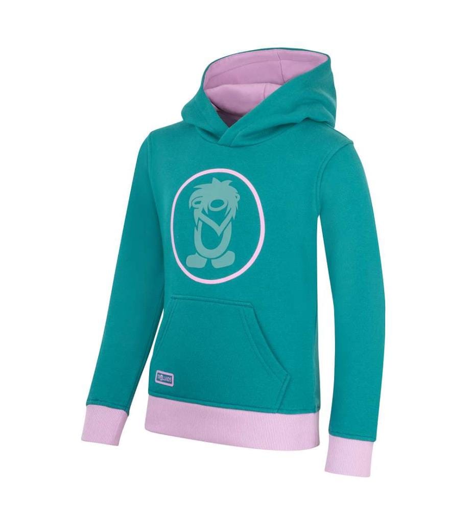 Pullover mit Kapuze - ozeangrün/hellviolett/staubtürkis