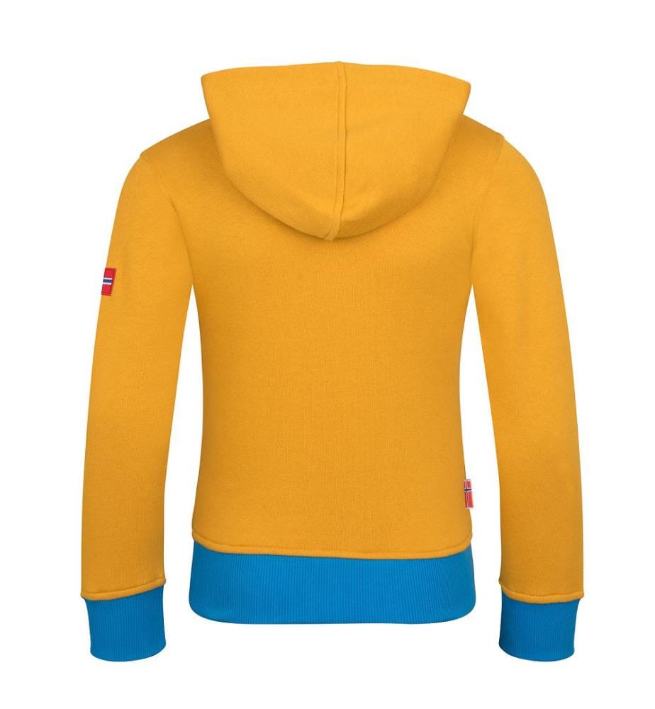 Troll-Pullover - Senf und dynamisches Blau