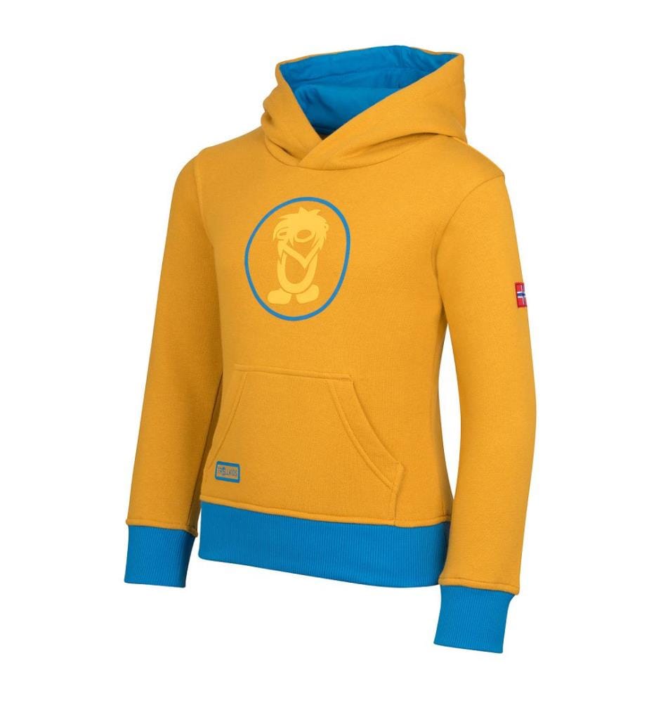 Troll-Pullover - Senf und dynamisches Blau