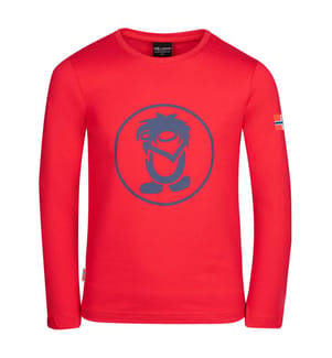 Kinder Troll-Langarmshirt - leuchtend rot-mystisch blau