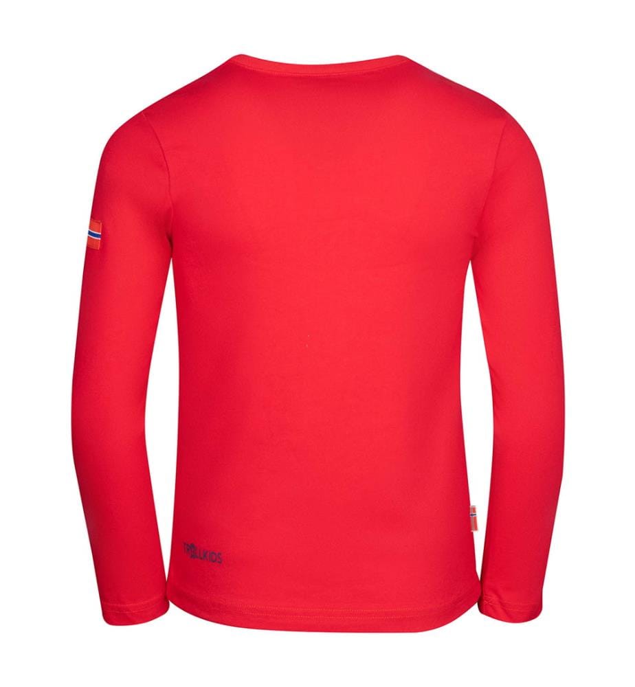 Kinder Troll-Langarmshirt - leuchtend rot-mystisch blau