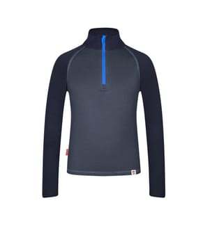 Rauland Half Zip Pullover - Electric Blue und Navy Blue