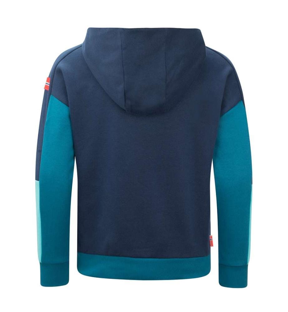 Rondane Hoodie - Mystic Blue & Dark Marine & Arctic Blue
