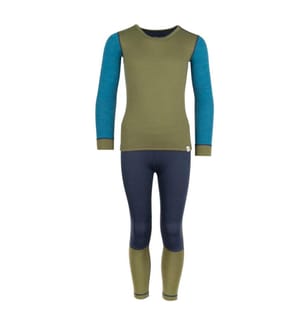 Merino Baselayer Set II - Tannengrün/Dunkelmarineblau