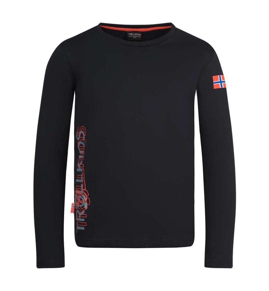 Stavanger Longsleeve XT - schwarz und burnt orange