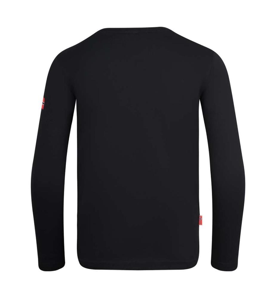 Stavanger Longsleeve XT - schwarz und burnt orange