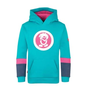 Kapuzenpulli - Dunkeltürkis/Hellbeere/Mystikblau