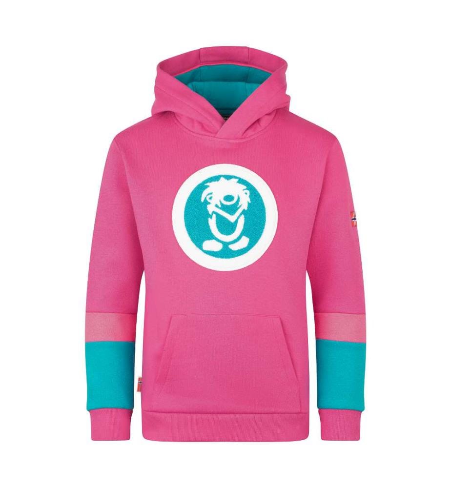 Kapuzenpulli - Hellbeere/Dunkeltürkis/Hellmagenta