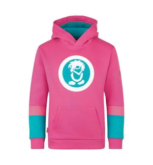Kapuzenpulli - Hellbeere/Dunkeltürkis/Hellmagenta