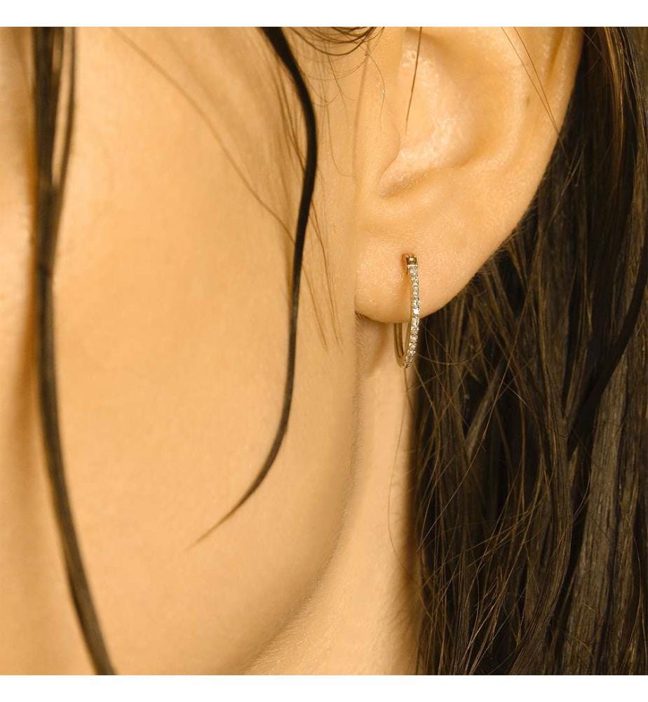 Creolen Ohrringe Sublimes - Gelbgold 375/1000