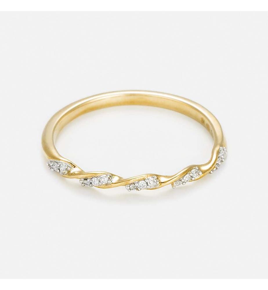 Ewiger Ring Torsade - Gelbgold 375/1000