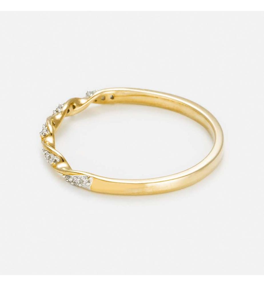 Ewiger Ring Torsade - Gelbgold 375/1000