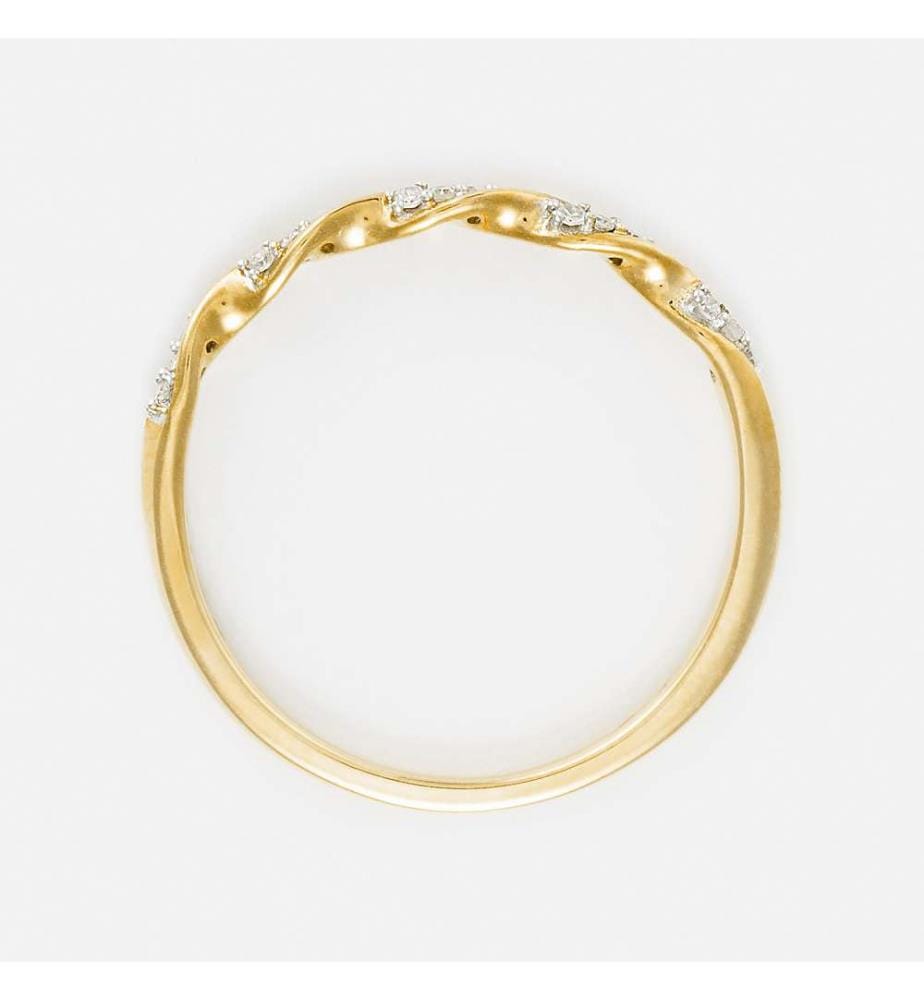Ewiger Ring Torsade - Gelbgold 375/1000