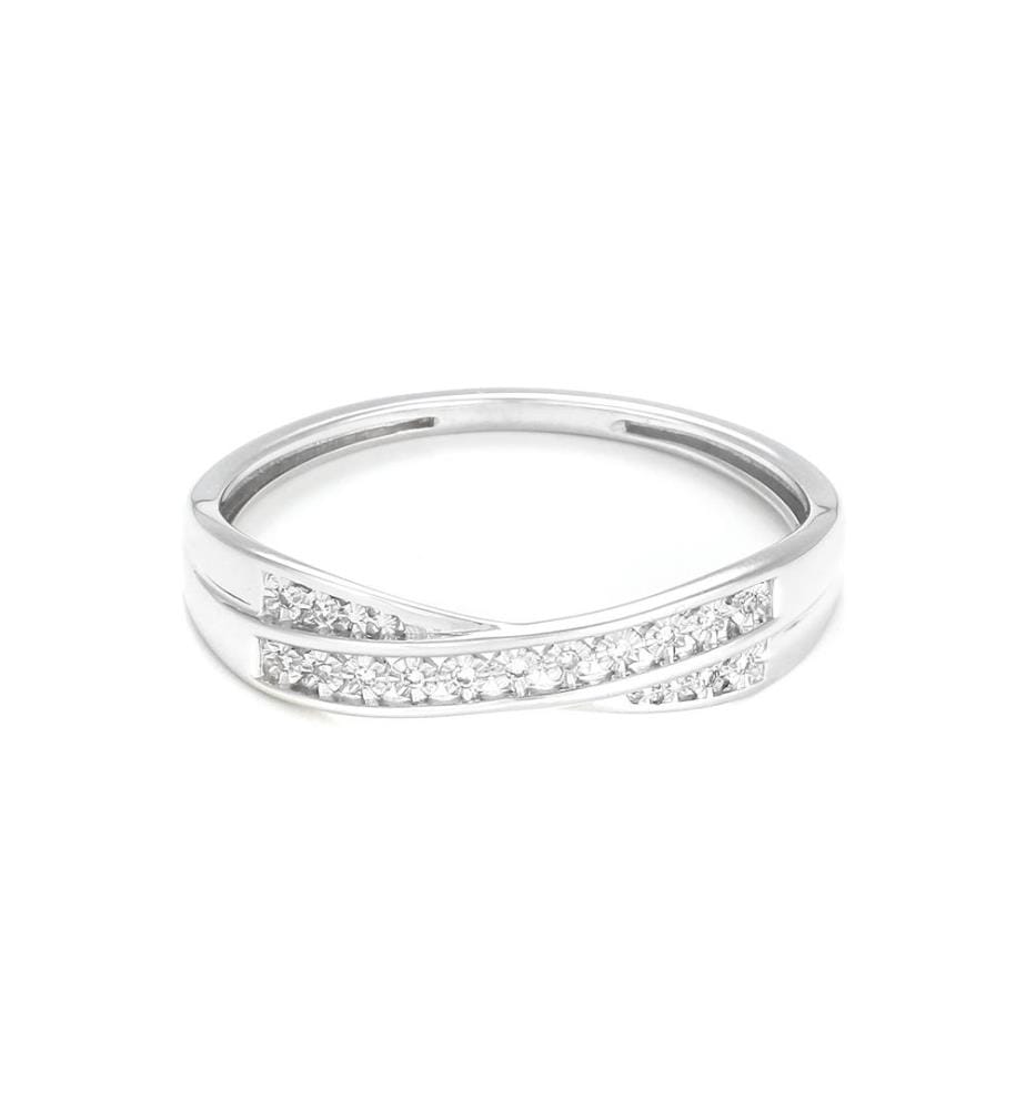 Croce Ring - Weissgold