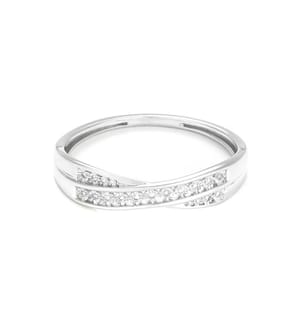 Croce Ring - Weissgold
