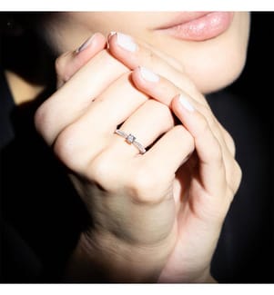 Ring Solitär Merveille - Weissgold