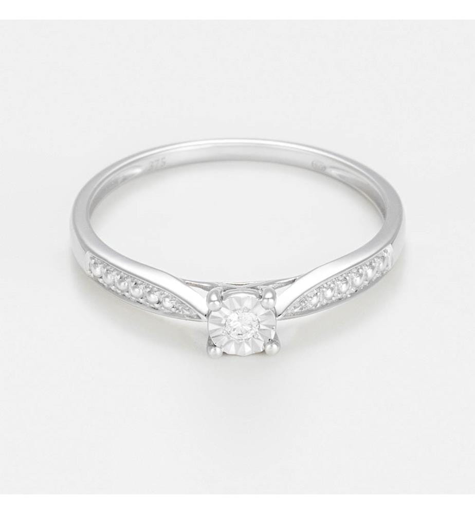 Ring Solitär Merveille - Weissgold