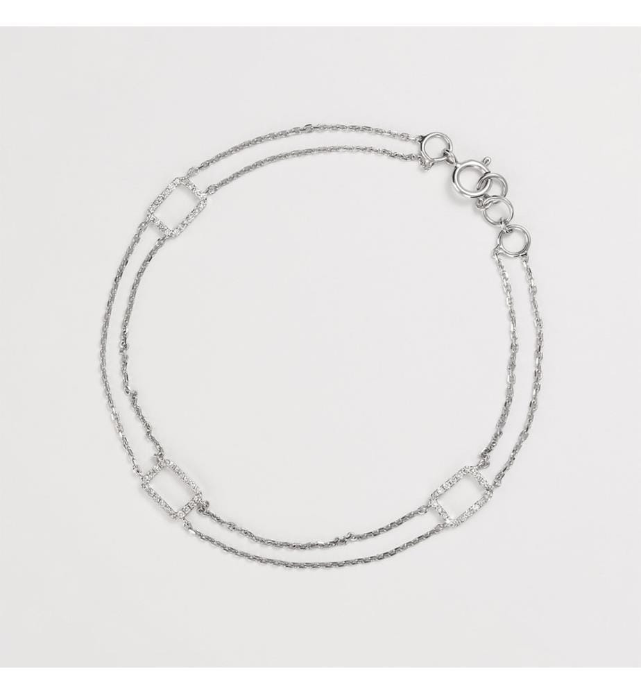 Armband Subtilität - 375/1000 Weissgold