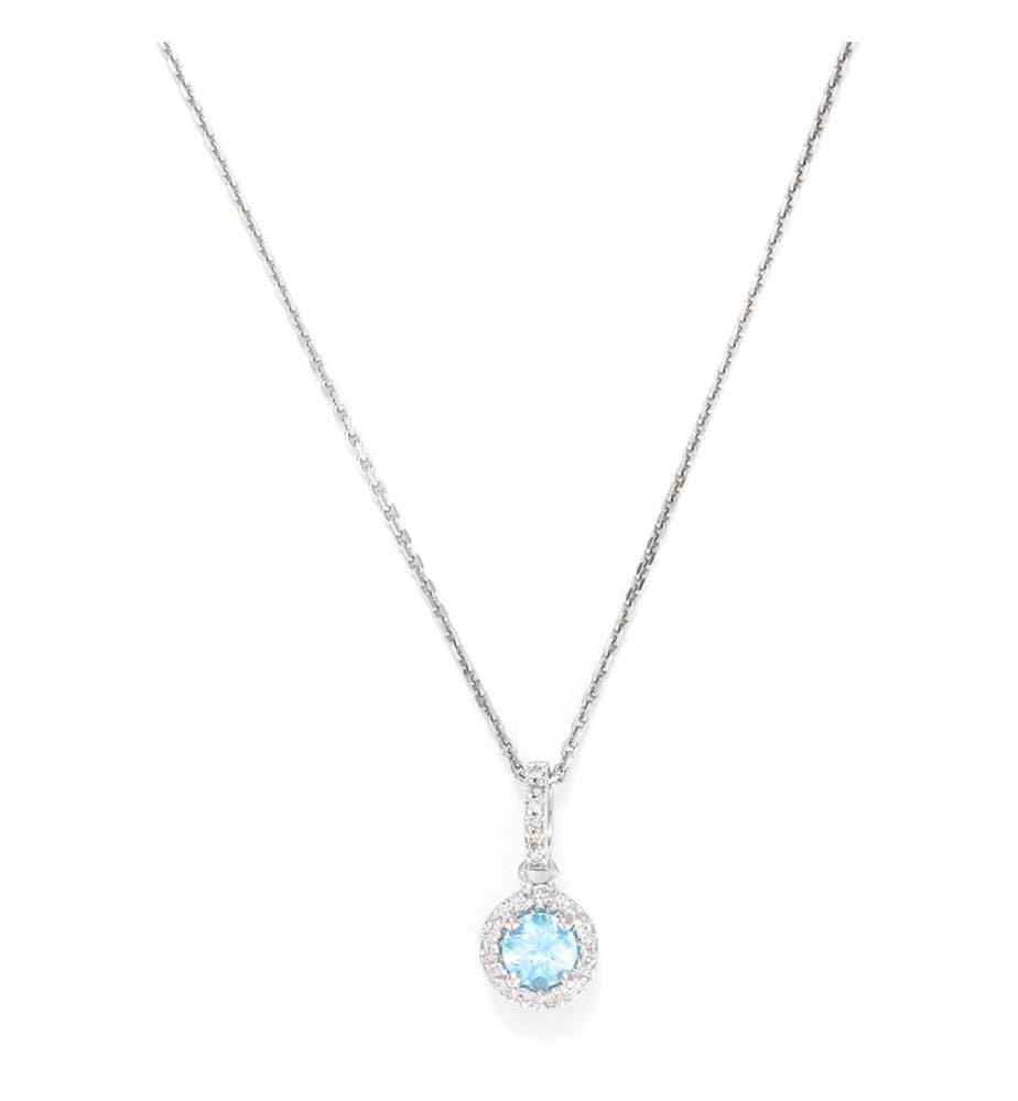 Anhänger "Popi Topas 4mm" Diamant 0,04ct/14 Topas: 0,35ct