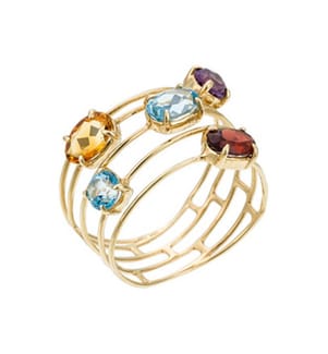 Anello Eclat De Couleurs - Oro Giallo 375/1000