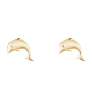 Boucles d'Oreilles Joyeux Dauphin - Doré